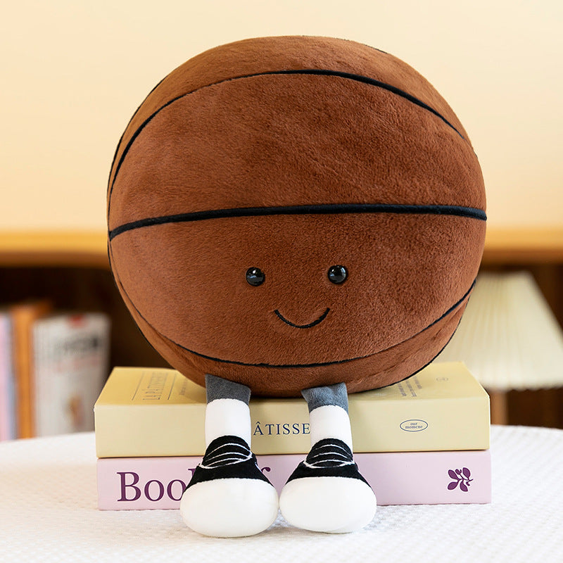 Cross-border new football doll plush toy pillow basketball doll ornaments holiday gift throw doll wholesale