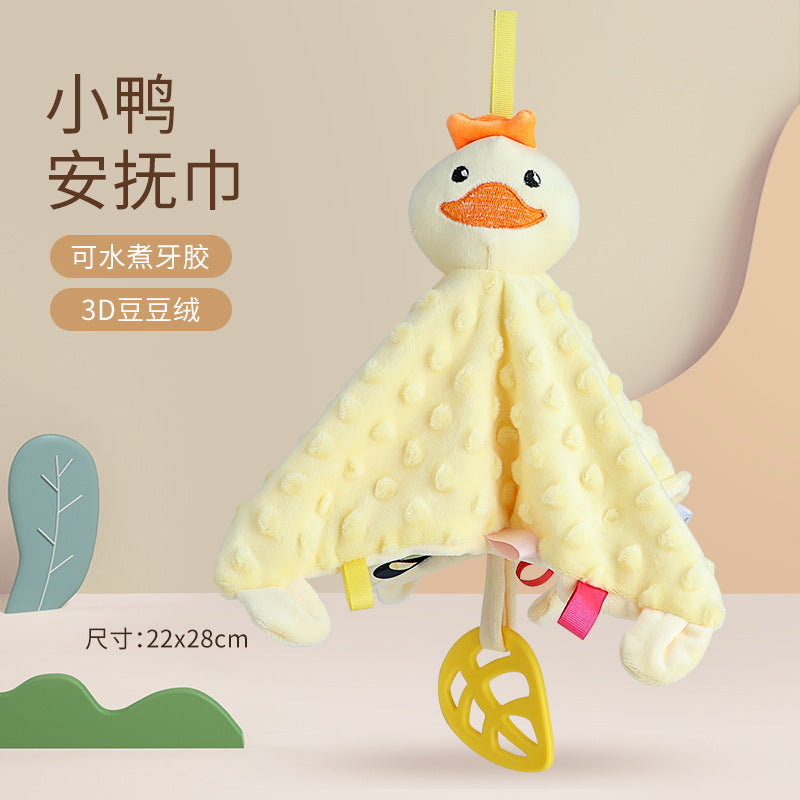Baby Washable Sleeping Doll Baby Soothing Towel Doll with Teeth Gum Locomable Toy for Boys and Girls