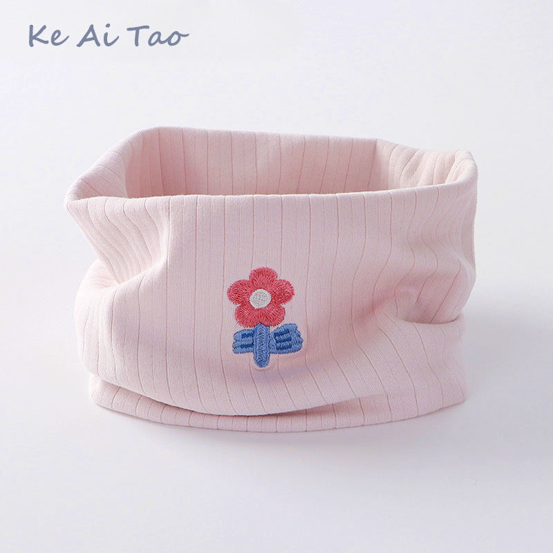 Children's Neck Warmer Autumn and Winter Fleece-Lined Warm A-Class Scarf Thickened Windproof Neck Gaiter Multifunctional Hat Neck Protector Cartoon