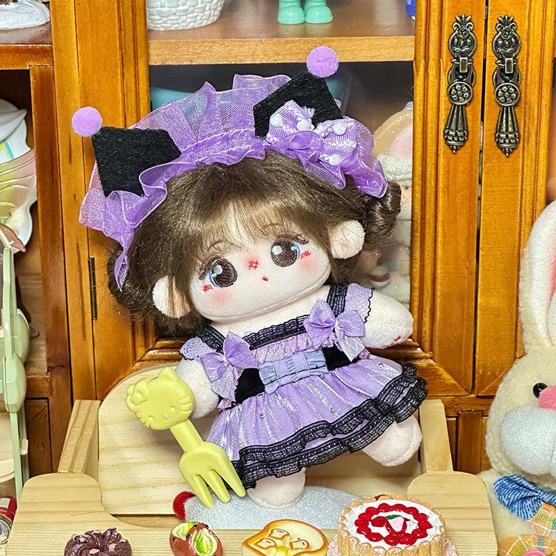 10cm kulomi original in stock wholesale 20cm doll normal body cotton doll clothes a generation of hair