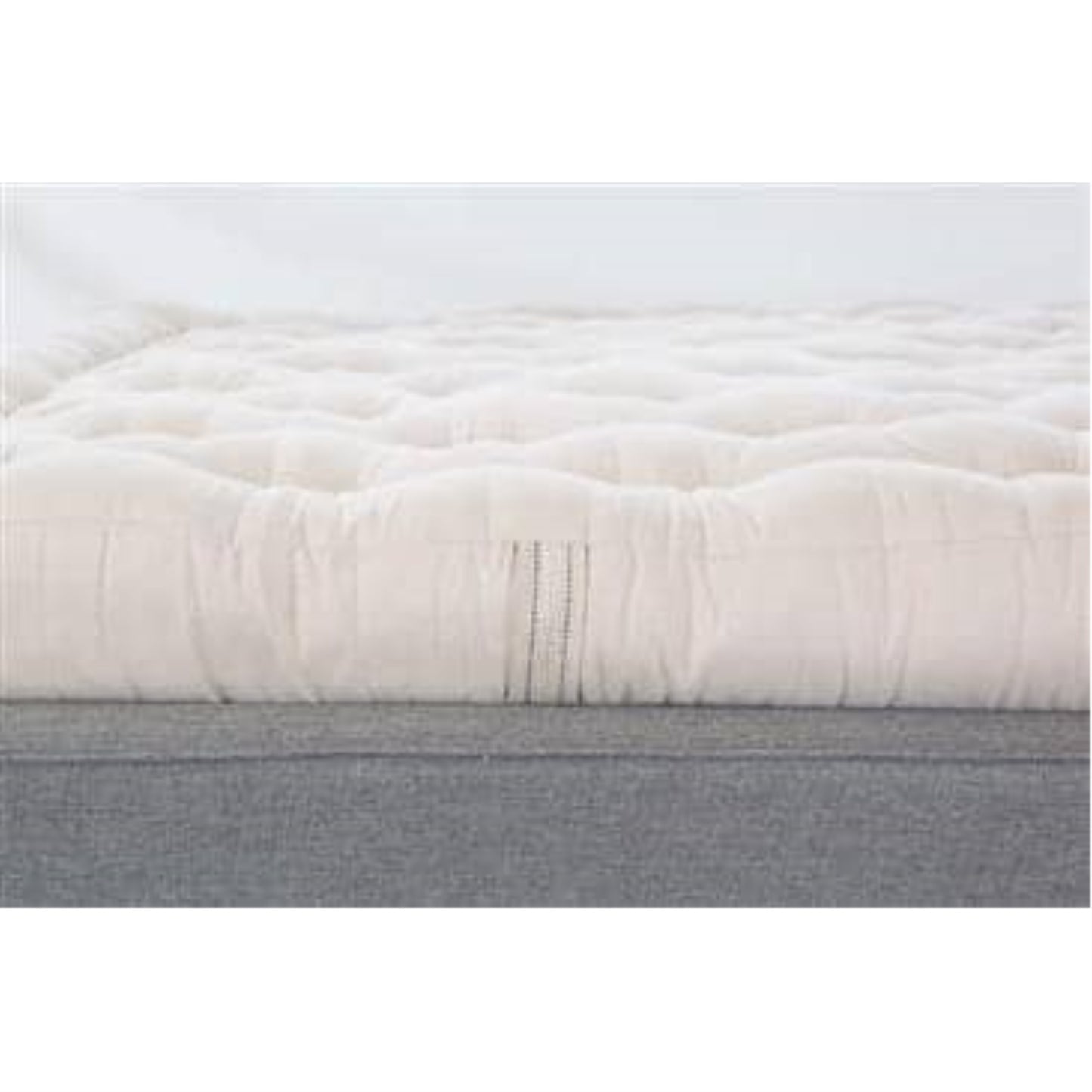 100% Organic Cotton-Boulder And Wool Zabuton  In Organic Twill Fabric Case