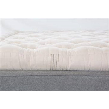 100% Organic Cotton-Boulder And Wool Zabuton  In Organic Twill Fabric Case