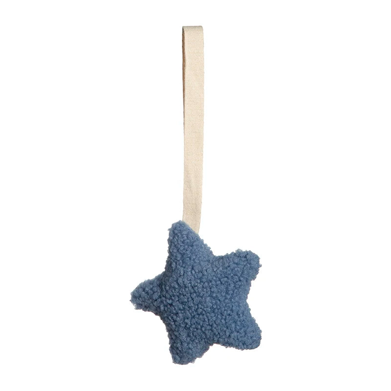 Baby Pacifier Chain Sherpa Moon Star Heart Plush Pendant Newborn Dummy Holder Nipple Clip Nursery Infant Comforter