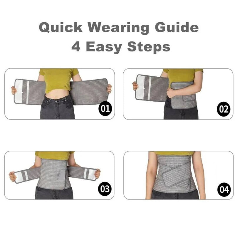 Sunveno Postpartum Belly Band Girdle for Postnatal Adjustable Belly Wrap C-section Recovery Binder Abdominal Support