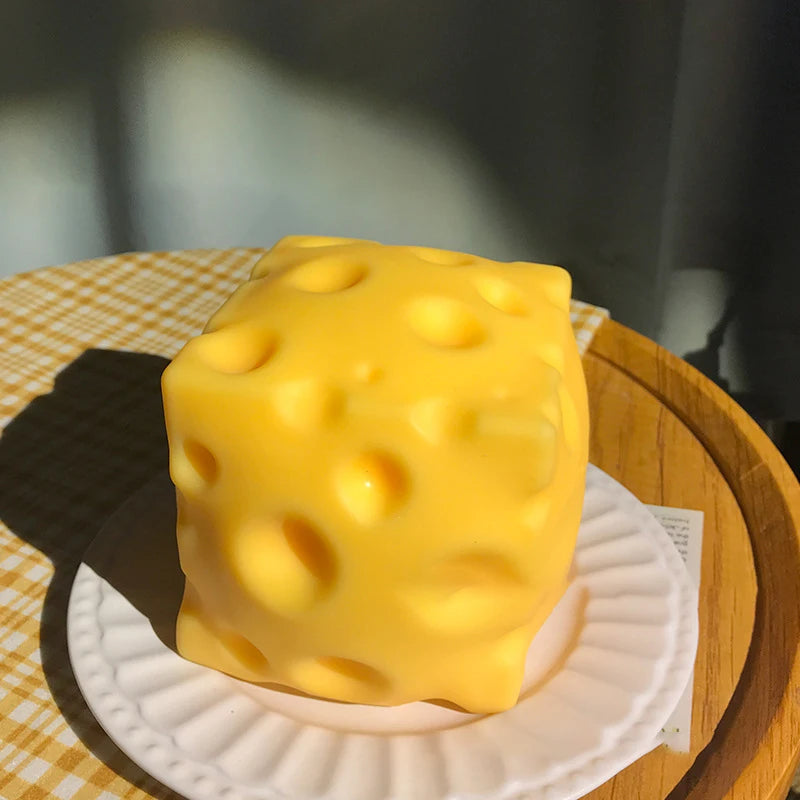 1PC Office Ornament Decoration Giant Cheese Squeeze Extra Large Cheese Squishy Fidget Slow Rebound Shapeable for Adults Gifts