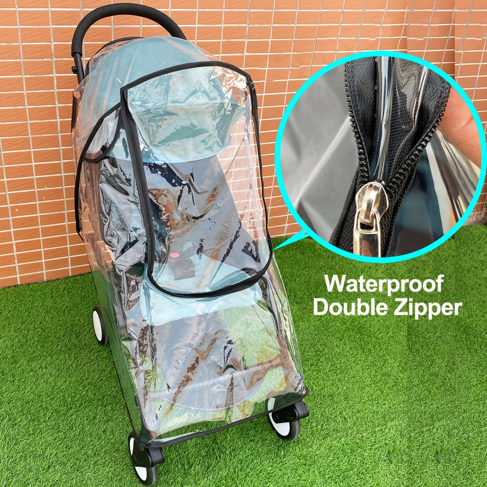 Safety EVA Materi Baby Car Rincoat Baby Stroller Accessories Rain Cover Waterproof Cover for Babyzen Yoyo Yoyo2 Yoya Stroller
