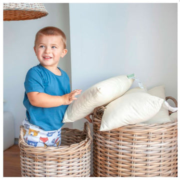 Kapok Kapok Toddler Pillow In Org Sateen Sheeting Case