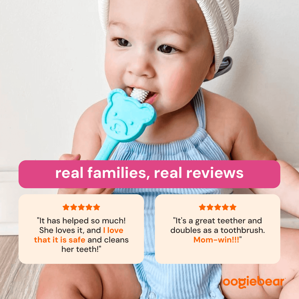 oogiebear 360° training toothbrush & teether