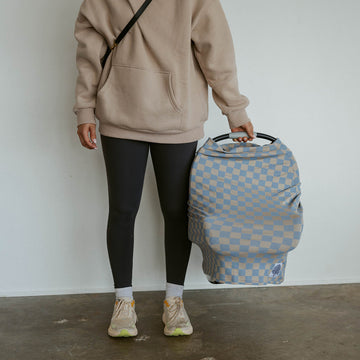 Multi-use Cover, Stormy Blue Checker