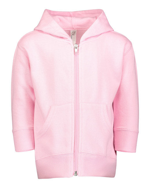 Infant Zip Fleece Hoodie - Heather - 6Mos(D0102H7Md62)