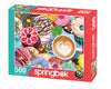 Donuts N' Coffee 500 Piece Jigsaw Puzzle by Springbok Puzzles