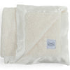 Classic Baby Blanket with Satin Trim in Chenille Cozy, Ivory
