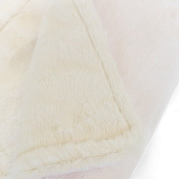 Luxury Duo Baby Blanket in Luxe Plush, Pink - Ivory