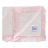 Classic Baby Blanket with Satin Trim in Chenille Cozy, Pink