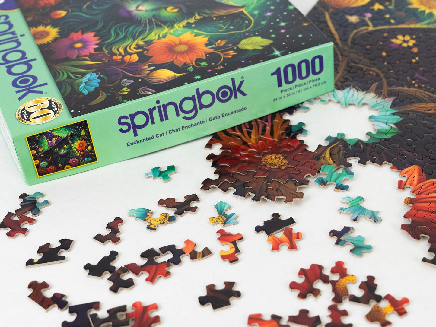 Enchanted Cat 1000 Piece Jigsaw Puzzle | Springbok Puzzles
