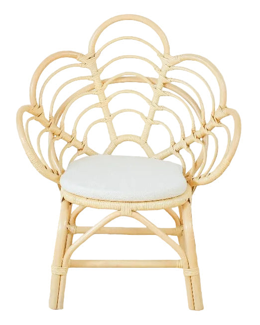 Blossom Dreams Girls Bedroom Rattan Decorative Flower Chair