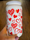 16oz White Stainless Steel Cup