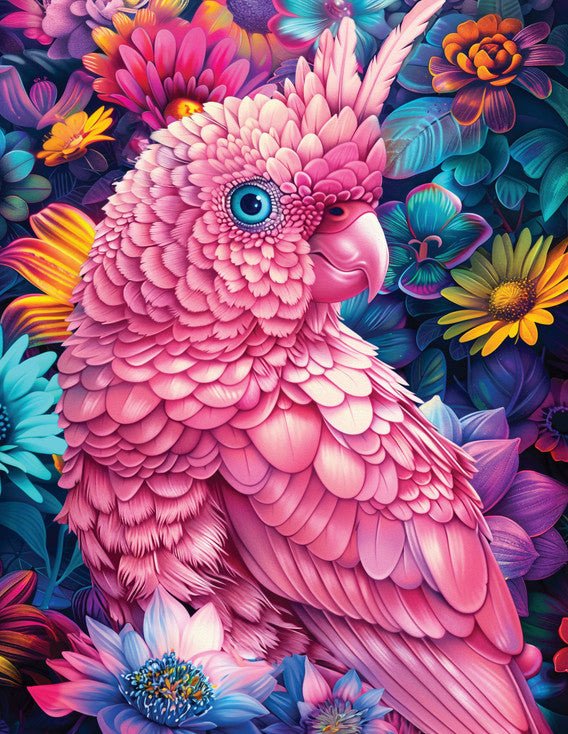 Majestic by Springbok Pink Cockatoo 500 Piece Jigsaw Puzzle | Springbok Puzzles