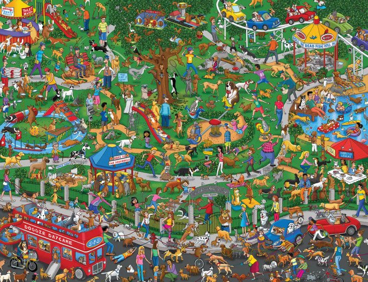 The Dog Park 1000 Piece Jigsaw Puzzle | Springbok Puzzles
