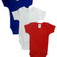 Red Bodysuit Onezies (Pack Of 3)