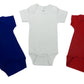 Red Bodysuit Onezies (Pack Of 3)