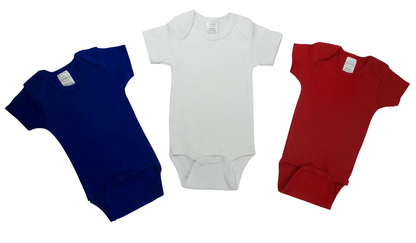 Red Bodysuit Onezies (Pack Of 3)