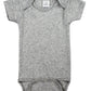 Grey Interlock Short Sleeve Bodysuit Onezie