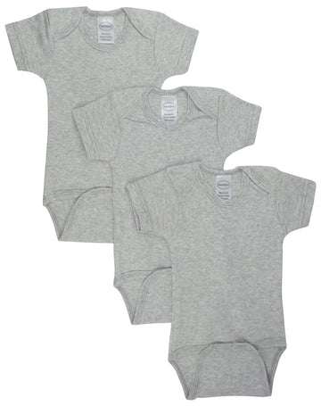 Grey Bodysuit Onezies (Pack Of 3)