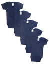 Navy Bodysuit Onezies (Pack Of 5)