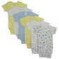 Printed Pastel Boys Short Sleeve 6 Pack