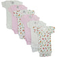 Preemie Girls Printed Short Sleeve 6 Pack