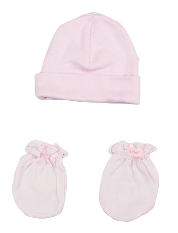 Girls Cap And Mittens 2 Piece Set