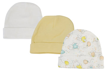 Baby Boy, Baby Girl, Unisex Infant Caps (Pack Of 3)