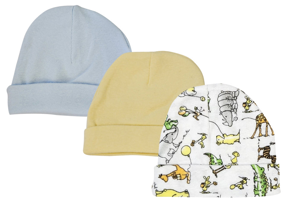Boys Baby Caps (Pack Of 3)