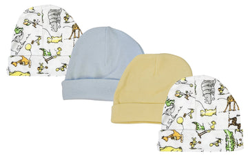Boys Baby Caps (Pack Of 4)
