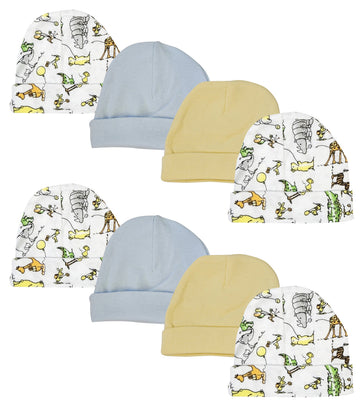 Boys Baby Caps (Pack Of 8)
