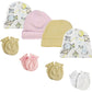 Baby Girls Caps And Mittens (Pack Of 8)