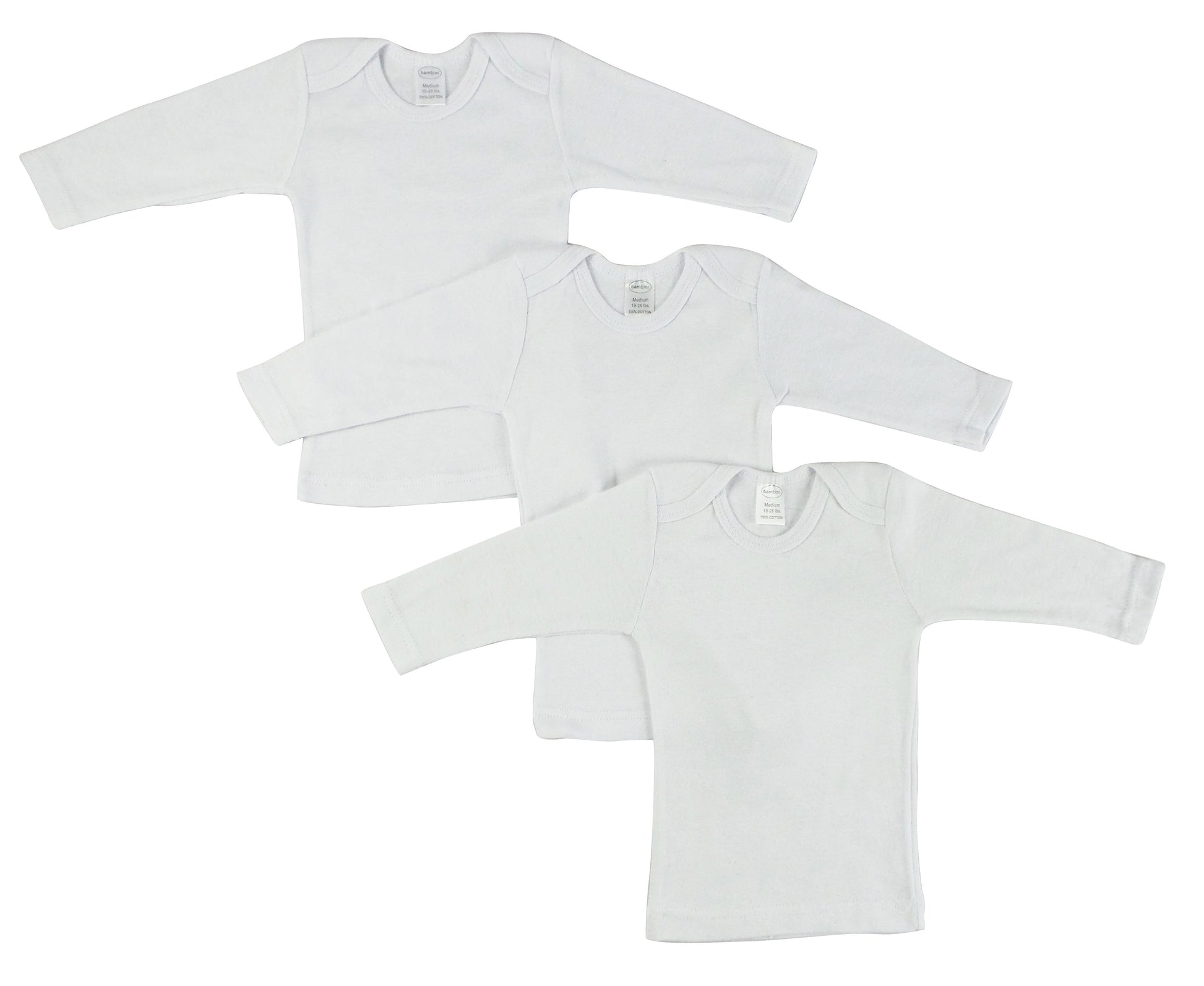 Long Sleeve White Lap T-Shirt