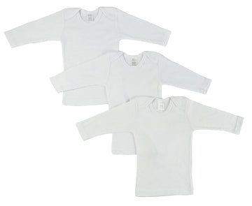 Long Sleeve White Lap T-Shirt