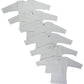 White Long Sleeve Lap T-Shirts  6 Pack