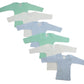 Boys Pastel Variety Long Sleeve Lap T-Shirts  6 Pack