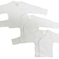 Long Sleeve Side Snap With Mittens - 3 Pack