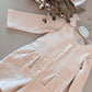 Baby Gingham Romper | Long Sleeve Neutral One-Piece