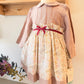 Baby Girl Long-Sleeve Floral Dress – Dusty Rose