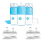 PopYum Blue 7 Piece Bundle: 9oz Bottle 3-Pack + 2 Nipple 2-Packs