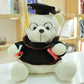 New Creative Toys Cute Graduation Bear Doll Doctor Bear Plush Toy Graduation Gift