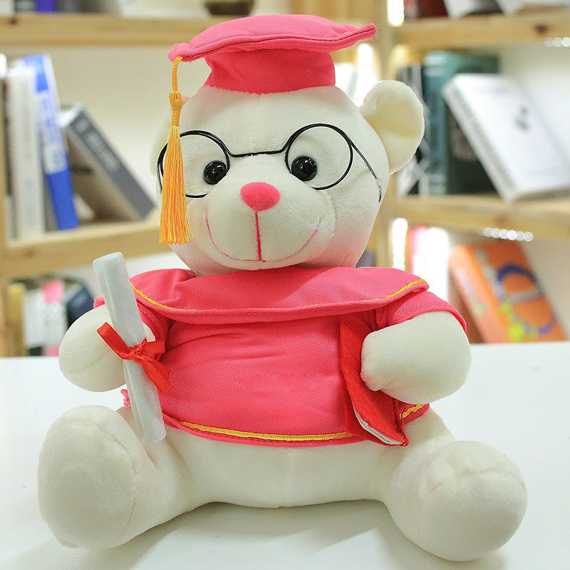 New Creative Toys Cute Graduation Bear Doll Doctor Bear Plush Toy Graduation Gift