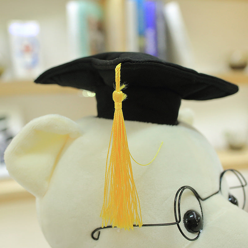 New Creative Toys Cute Graduation Bear Doll Doctor Bear Plush Toy Graduation Gift
