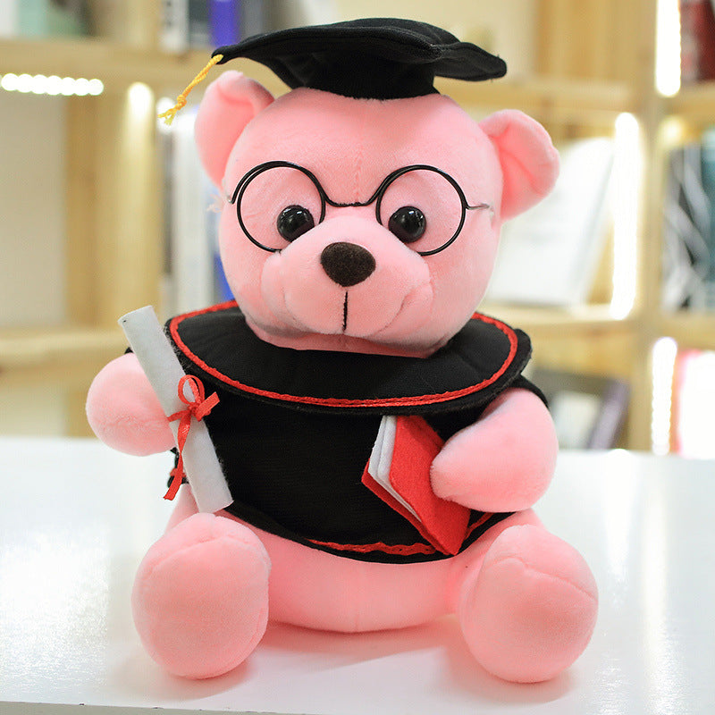 New Creative Toys Cute Graduation Bear Doll Doctor Bear Plush Toy Graduation Gift