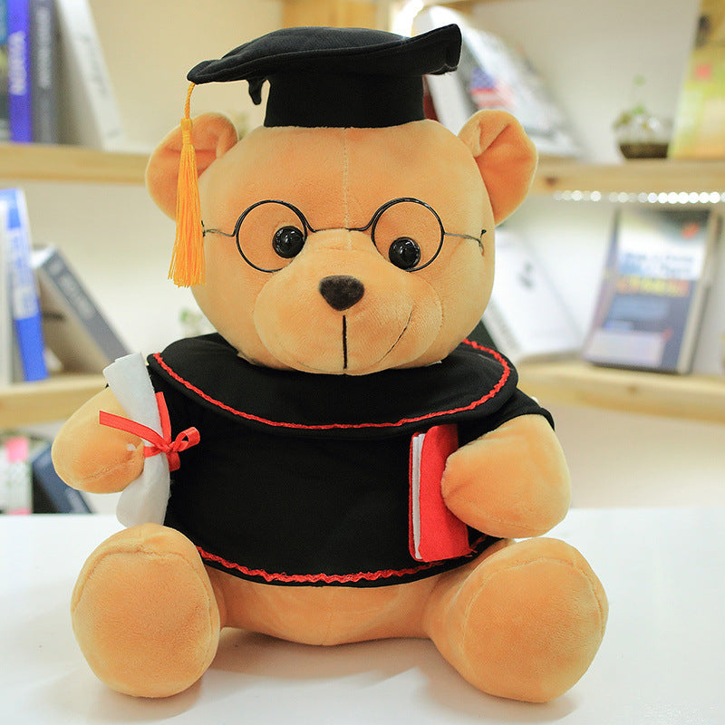New Creative Toys Cute Graduation Bear Doll Doctor Bear Plush Toy Graduation Gift